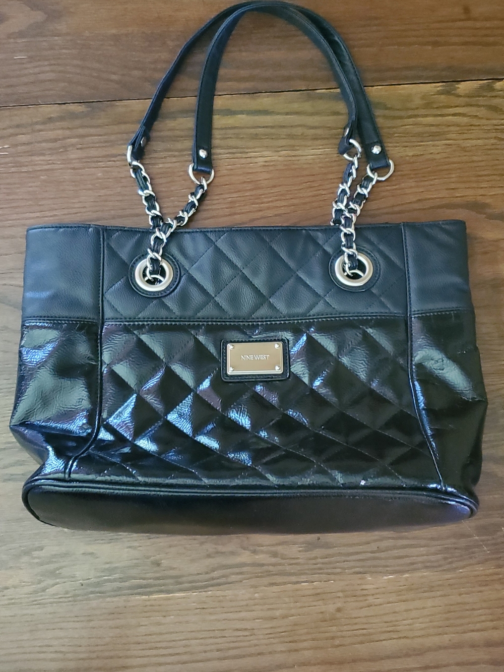 Nine West Black Patent Bag